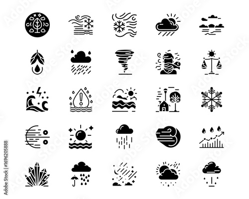 Weather Line Vector Icons