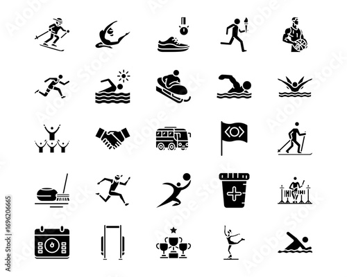 Olympics Line Vector Icons