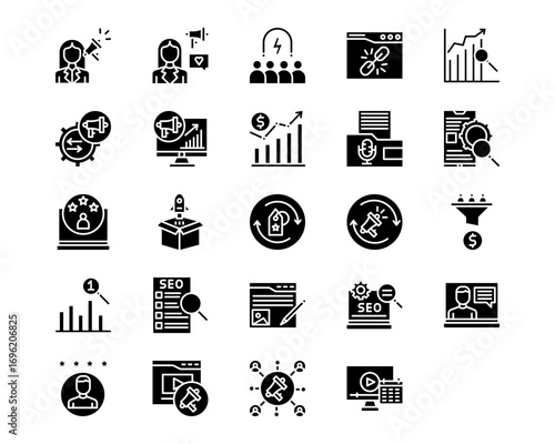 Marketing Line Vector Icons
