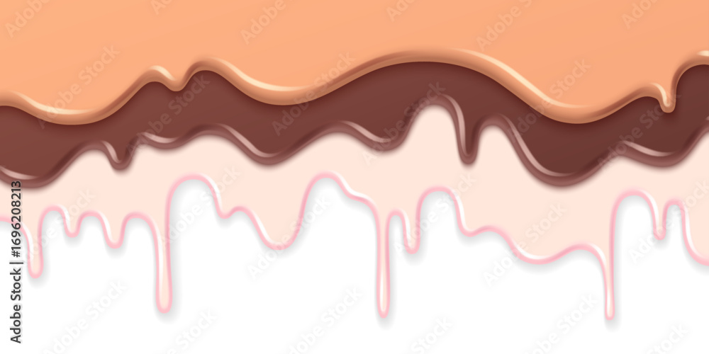 Fototapeta premium Ice Cream Drip
