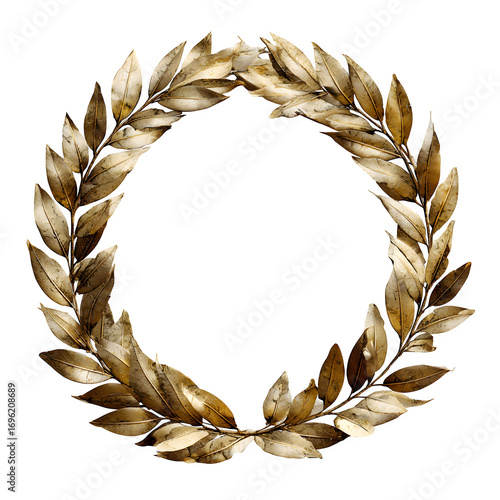 gold laurel wreath