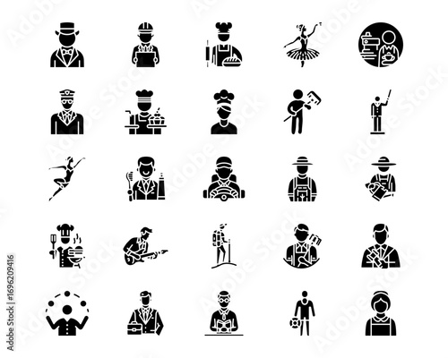Humans Line Vector Icons