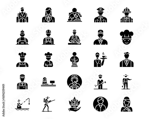 Women Line Vector Icons