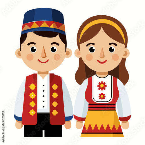 Traditional Romanian Folk Costumes.  A Colorful Celebration of Cultural Heritage