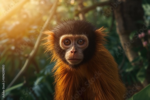 Estimating natural features with a marmoset monkey