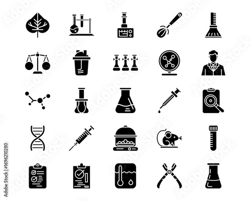 Lab Line Vector Icons