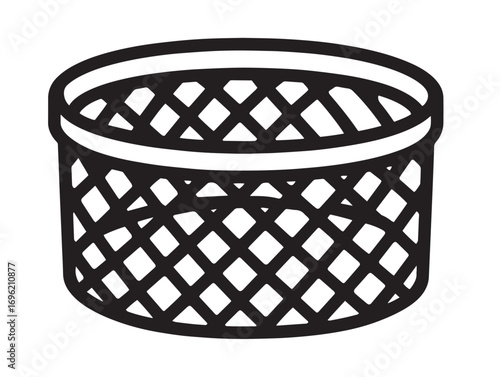 Stylish animal shelter netting equipment icon in vector line