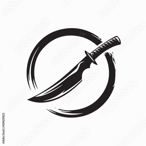 Machete Logo Vector. Machete Style Vector Images on white background