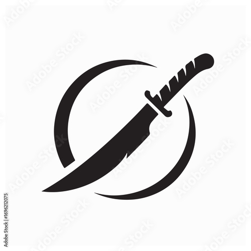 Machete Logo Vector. Machete Style Vector Images on white background