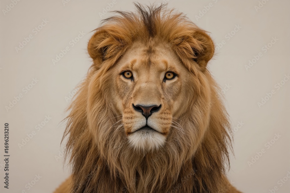Fototapeta premium A Striking Male Asian Lion