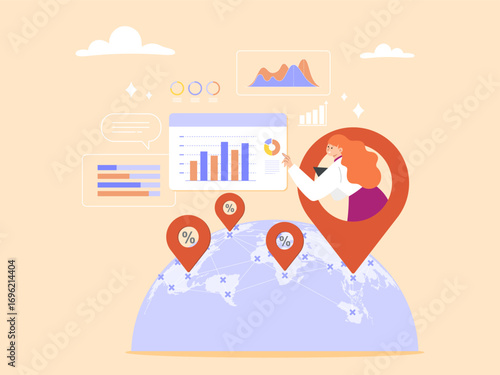 Market analysis, international trading of goods and services, and market expansion to the global level