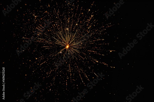 Wallpaper Mural A dark background featuring a burst of vibrant hues Torontodigital.ca