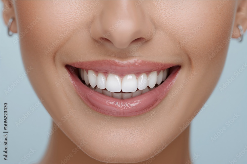 Obraz premium Attaining a Perfect Smile through Whitening, Quality Assurance, and Oral Health