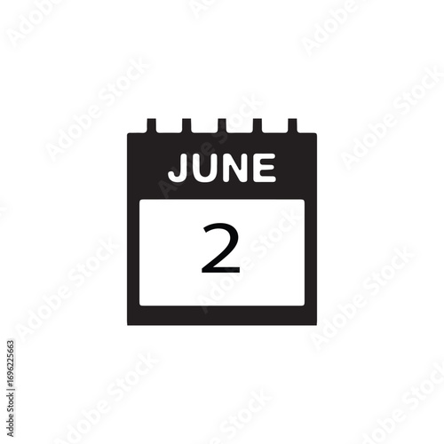  2 june calender icon