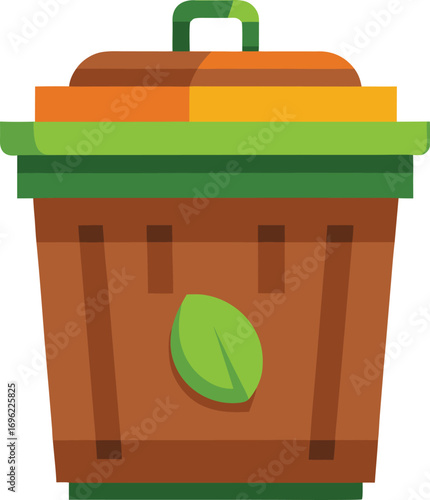 Compost bin illustration