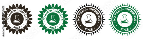 No Harsh Chemicals Free Product Safe Label Stamp Design