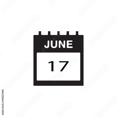 : 17 june calender icon