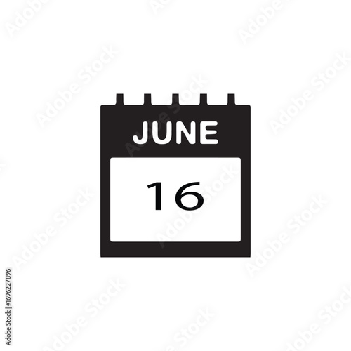 : 16 june calender icon