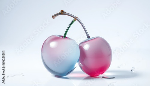 Wallpaper Mural Colorful Glass Cherries with Elegant Curves and Shine Torontodigital.ca