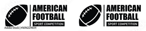American football icon. Rugby icon, vector illustration