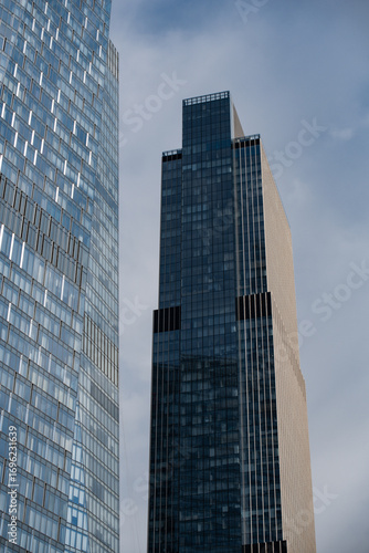 Wallpaper Mural walls and windows of high business building bottom view Torontodigital.ca