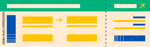 Boarding Pass Vector Illustration