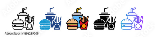 Burger multiple icon