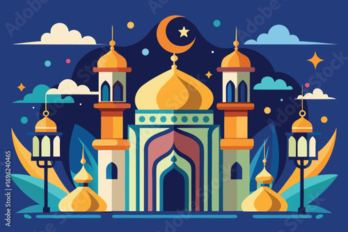 vector illustration of a mosque