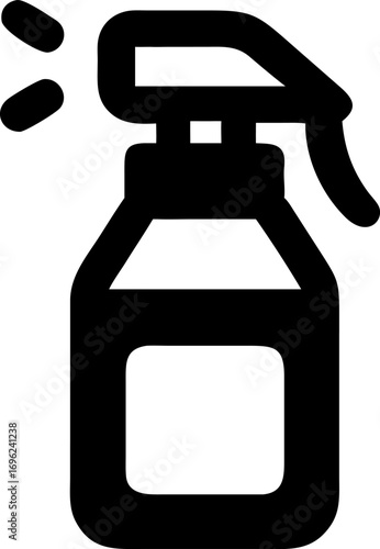 Vector Illustration of Spray Bottle for Cleaning and Disinfection