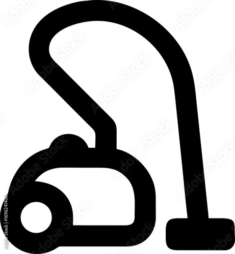 Vacuum Cleaner Icon Cleaning Appliance Symbol for Housework and Maintenance