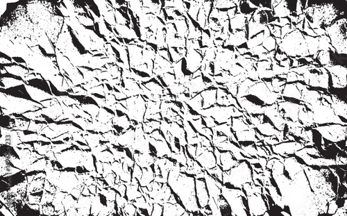 Abstract black and white grunge texture background offering a distressed effect