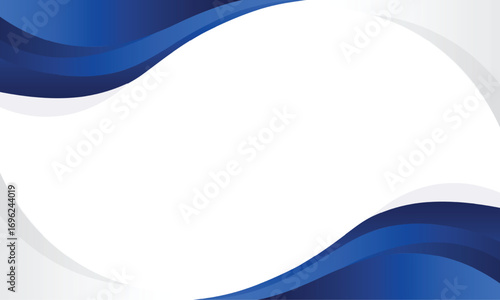Modern Blue Waves Background Design with Empty Space for Professional Business design