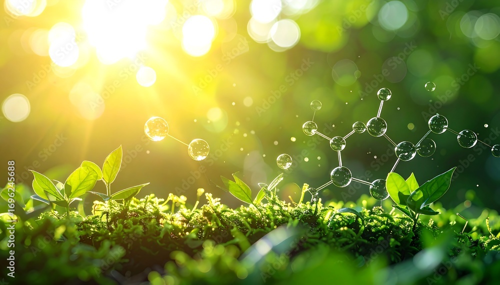 Obraz premium Nature's Molecular Symphony