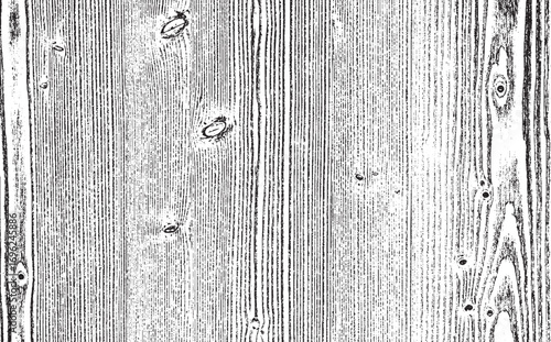 Distressed wood grain texture black and white vector background vintage pattern