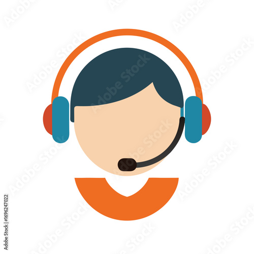 Customer service representative icon