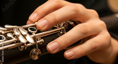 musician playing clarinet woodwind instrument art music