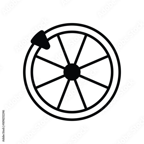Spin to Win Vector icon which can easily modify or edit