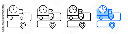 Last Mile Icon In Different Styles Set Collection