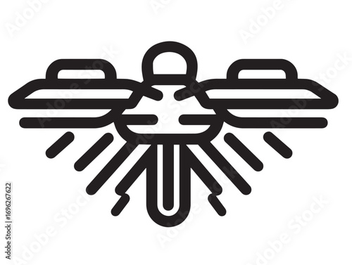 Farm crop lifter agricultural machine icon in vector