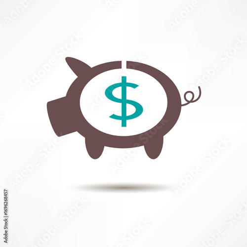 Piggy bank illustration representing savings and financial planning for individuals and families