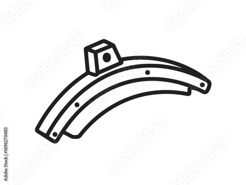 Elegant and minimal crop planter blade illustration