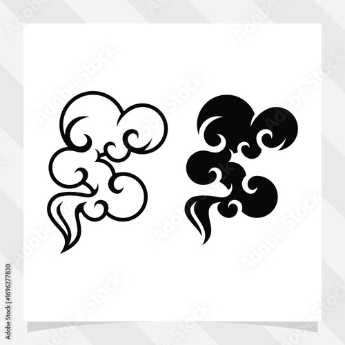 Illustration smoke, vape, fog, smog. vector illustration.