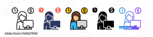 Freelance Work multiple icon