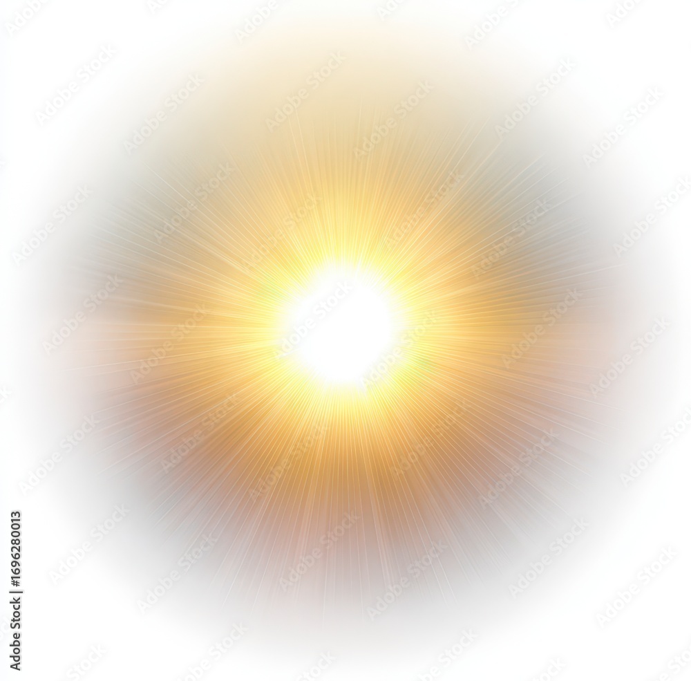 Obraz premium Radiant sunburst, warm tones