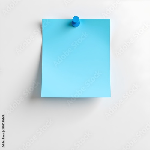 Blank Light Blue Sticky Note