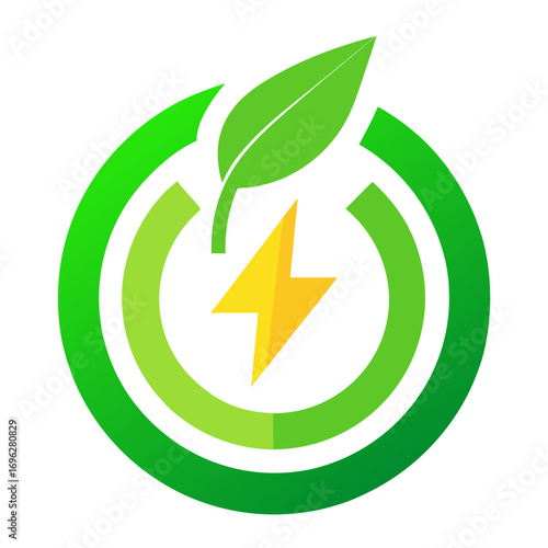 Green Energy and Renewable Power Icon