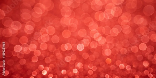 Abstract soft focus vibrant red bokeh lights blurred texture background overlay gentle glow atmospheric