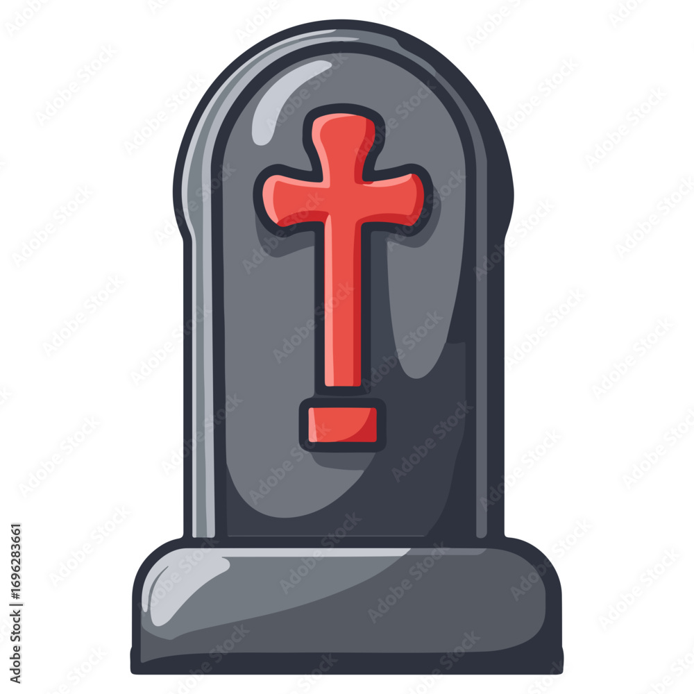 Fototapeta premium tombstone, halloween, festival, vector, transparent background, icon, pattern, celebration, decoration, monument, statue, sculpture, old, isolated