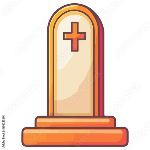tombstone, halloween, festival, vector, transparent background, icon, pattern, celebration, decoration, monument, statue, sculpture, old, isolated
