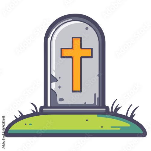 tombstone, halloween, festival, vector, transparent background, icon, pattern, celebration, decoration, monument, statue, sculpture, old, isolated